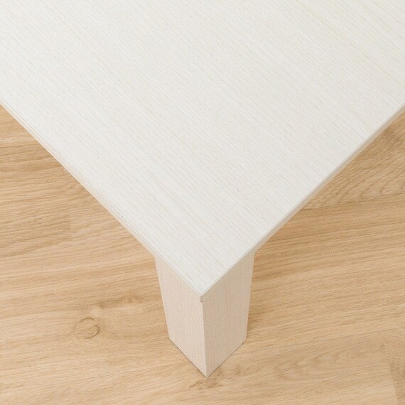 長方形リビングこたつ + 掛布団セット (LS01 8060 WW/RB2510 正方形 IV) 12枚目画像