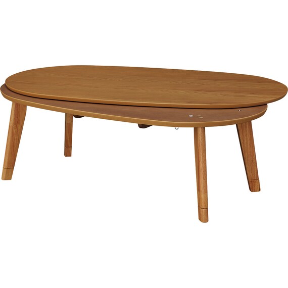 楕円形こたつ(LK01 120 MBR) 5枚目画像