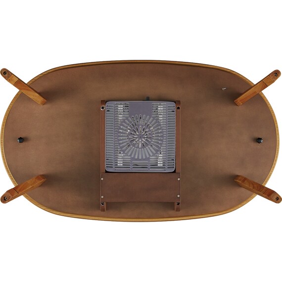 楕円形こたつ(LK01 120 MBR) 8枚目画像