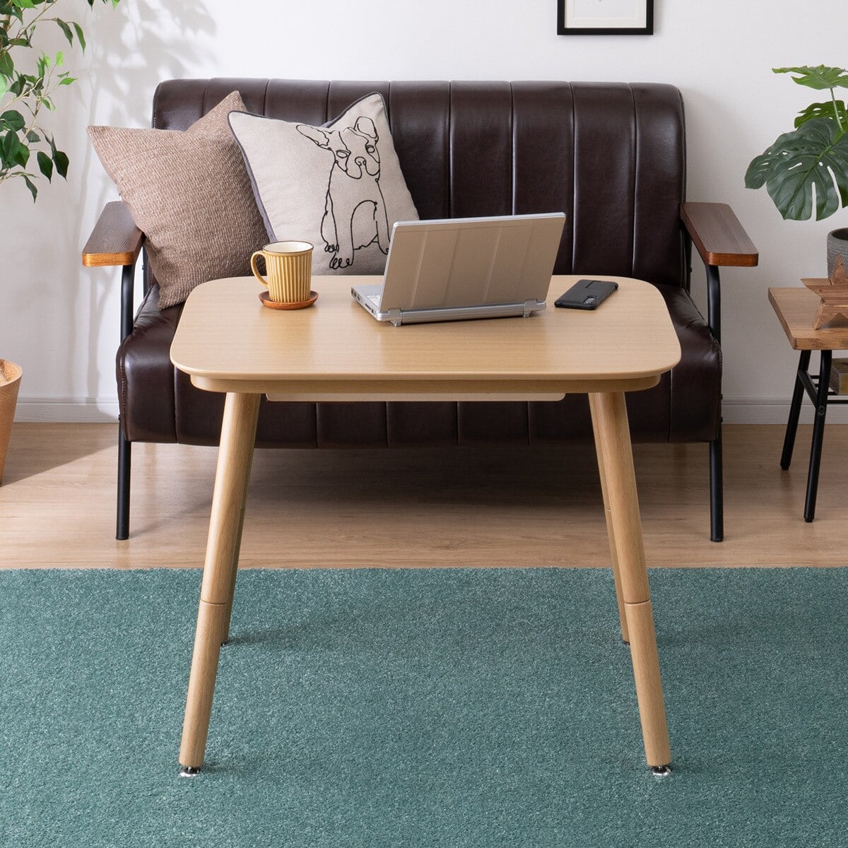 高さが変えられる2Wayこたつテーブル(NV03 8060 LBR) | ニトリネット