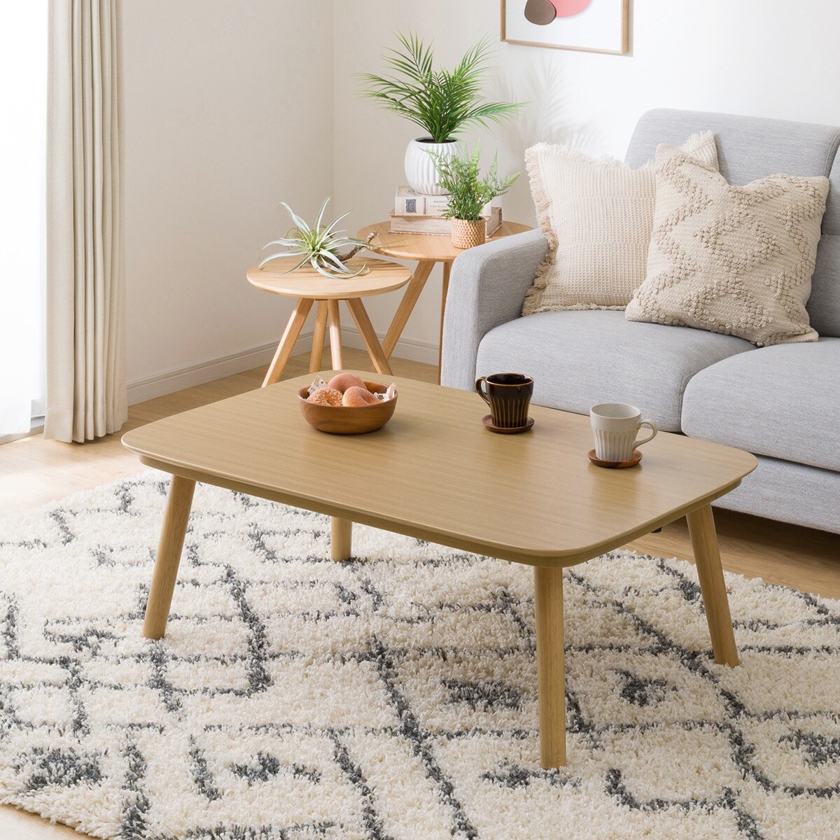 高さが変えられる2Wayこたつテーブル(NV03 105 LBR) | ニトリネット