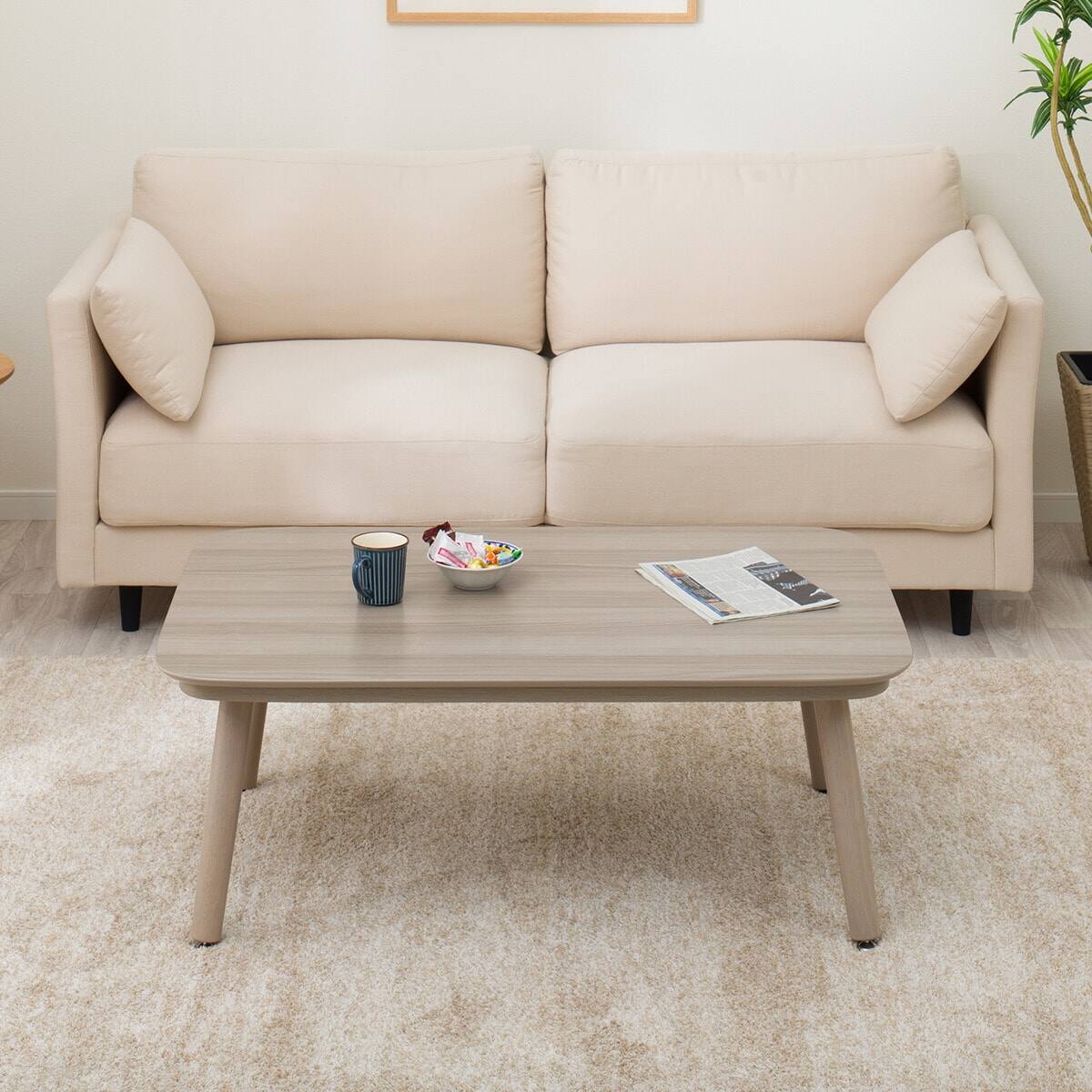 掲載しない】高さが変えられる2Wayこたつテーブル掛布団2点セット(NV03