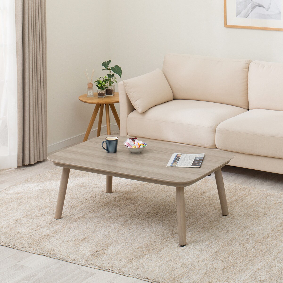 高さが変えられる2Wayこたつテーブル(NV03 105 GW) | ニトリネット