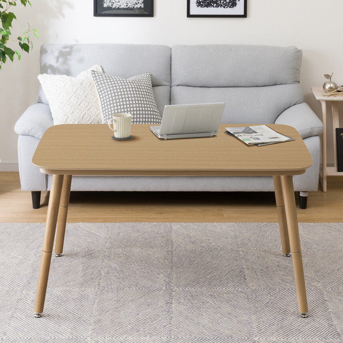 高さが変えられる2Wayこたつテーブル(NV03 120 LBR) | ニトリ