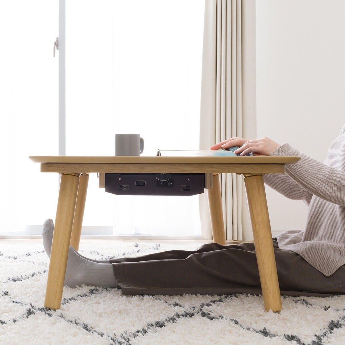 高さが変えられる2Wayこたつテーブル(NV03 120 LBR) | ニトリネット