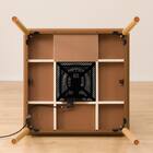 傷・汚れに強いファブリック ダイニングこたつセット(NV03 80 MBR/チェアC-10K MBR/NSF-DMO) 16枚目画像