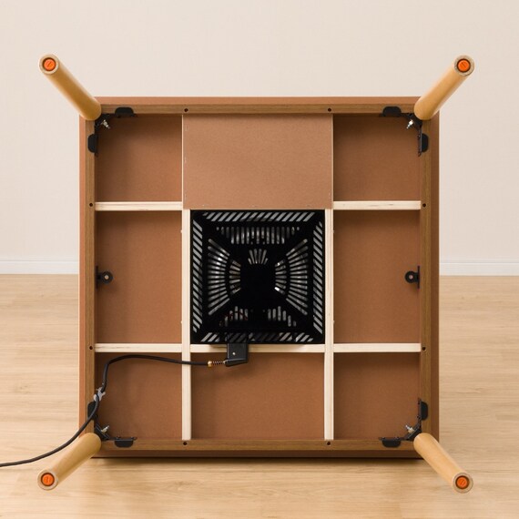 傷・汚れに強いファブリック ダイニングこたつセット(NV03 80 MBR/チェアC-10K肘あり MBR/NSF-DMO) 16枚目画像