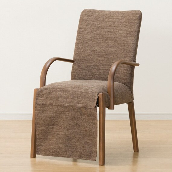 傷・汚れに強いファブリック ダイニングこたつセット(NV03 80 MBR/チェアC-10K肘あり MBR/NSF-DMO) 18枚目画像