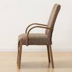 傷・汚れに強いファブリック ダイニングこたつセット(NV03 80 MBR/チェアC-10K肘あり MBR/NSF-DMO) 20枚目画像