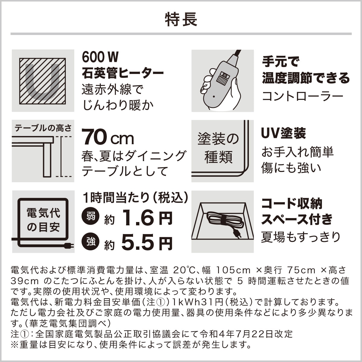 ダイニングこたつテーブル(NV03 80 MBR) | ニトリネット【公式】 家具