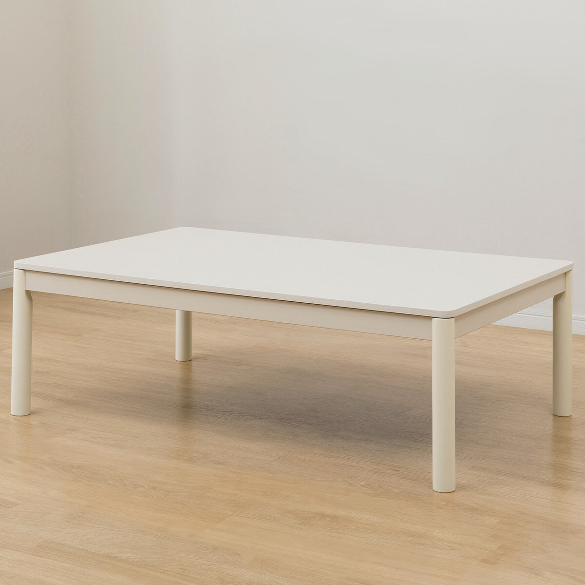 長方形リビングこたつ + 掛布団セット (GC03 120 WW/RB2510 長方形 MO