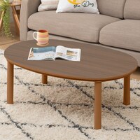 楕円形リビングこたつ(GC03R 105 MBR)