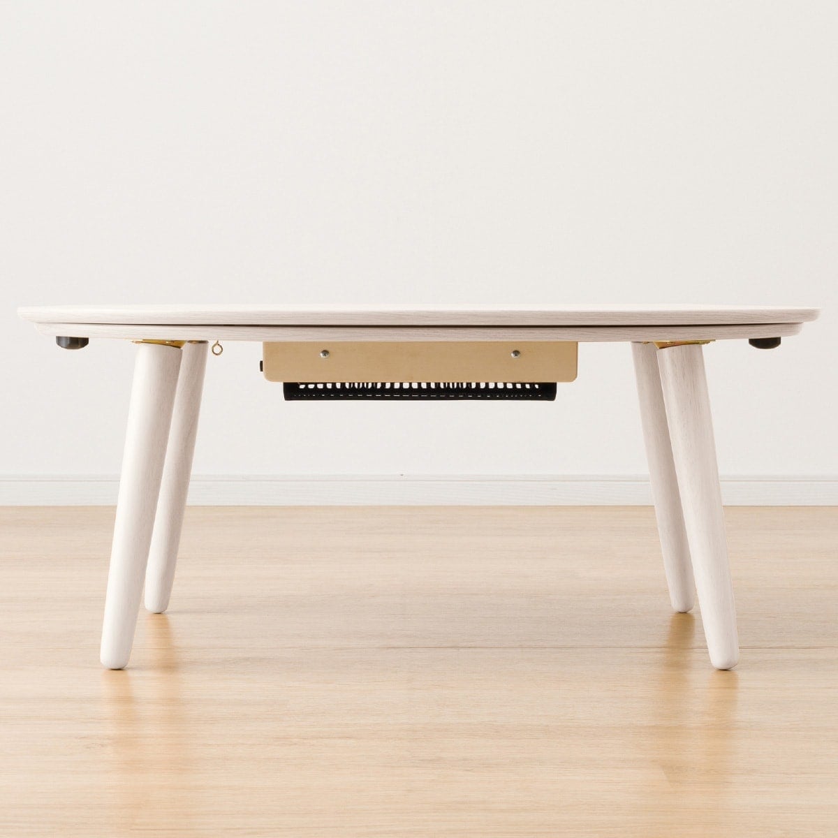 豆型リビングこたつ＋掛布団セット(GC03R 9060 WW/RB2510 正方形 MO