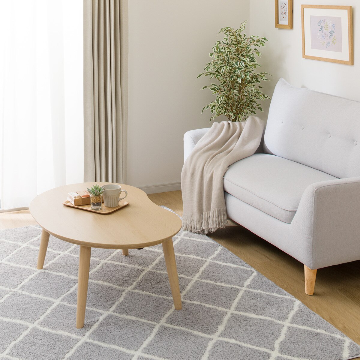 豆型リビングこたつ(GC03R 9060 NA) | ニトリネット【公式】 家具