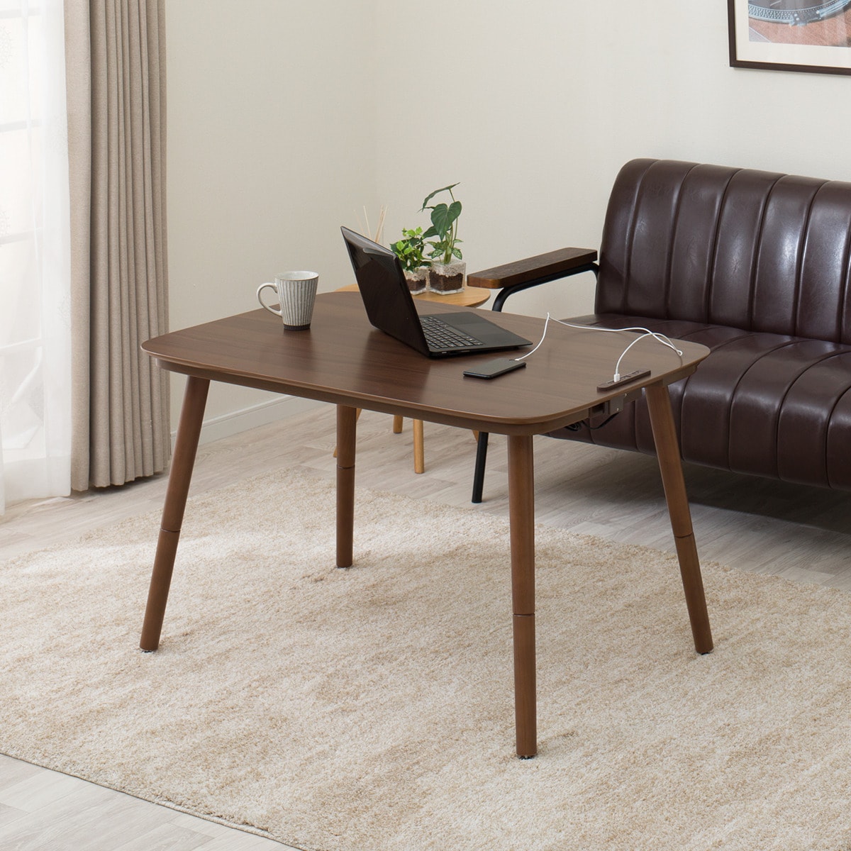 USBコンセント付き2Wayこたつテーブル(NV03 105MBR) | ニトリネット