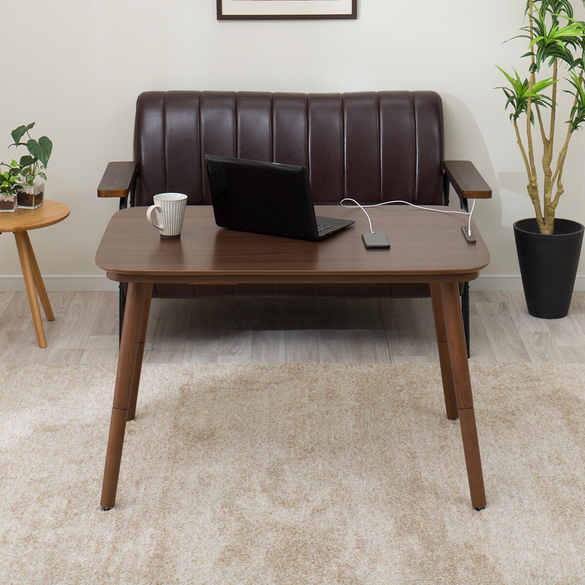 USBコンセント付き2Wayこたつテーブル(NV03 105MBR) | ニトリネット