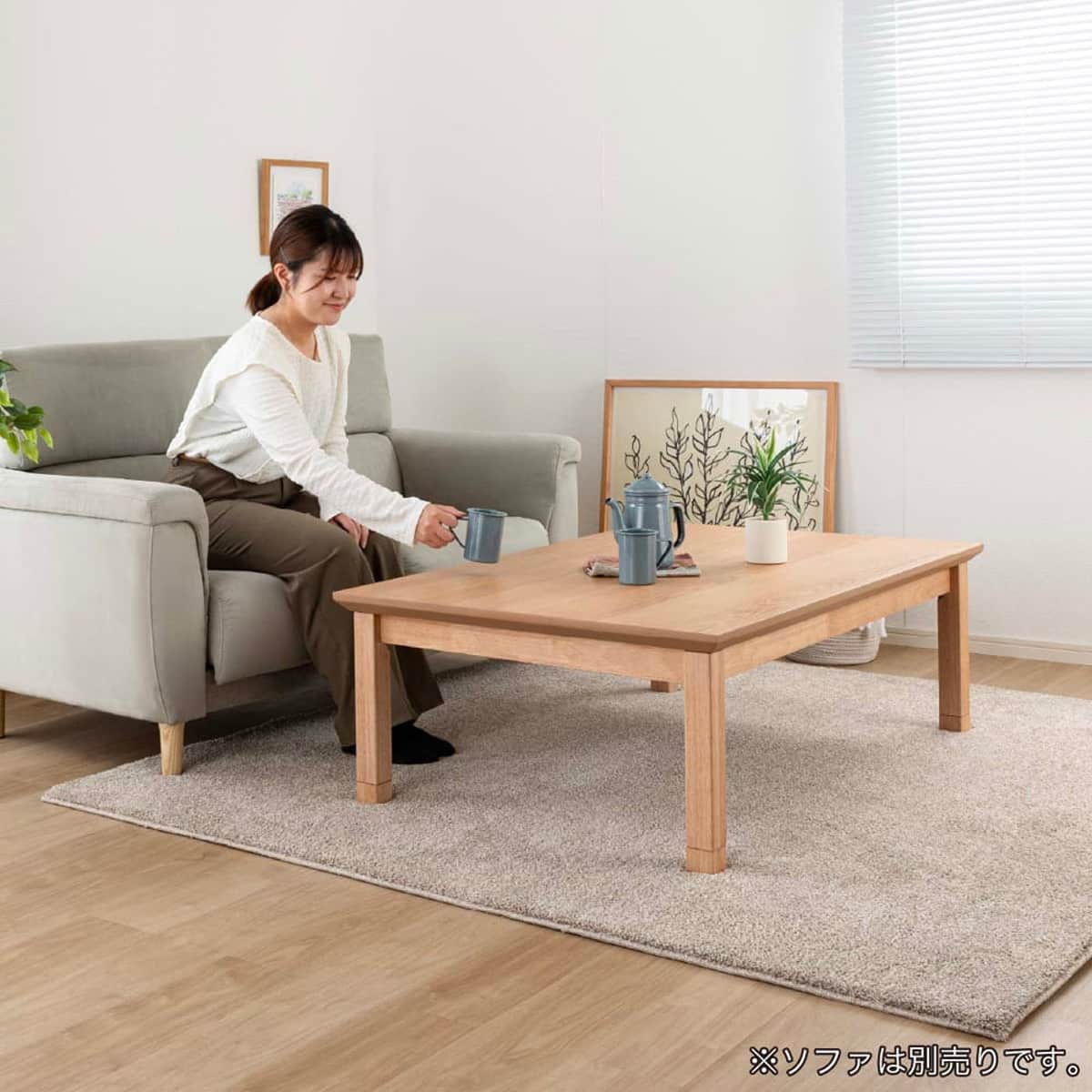 ニトリのアカツキ定価99,000円使用頻度短い 3人掛けソファ 布張りタイプ (アカツキ NA) | ニトリネット【公式