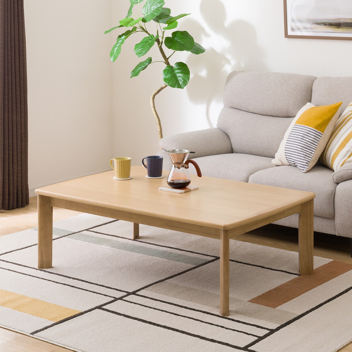 高さが変えられる 2Wayこたつ(HK01 120 LBR) | ニトリネット