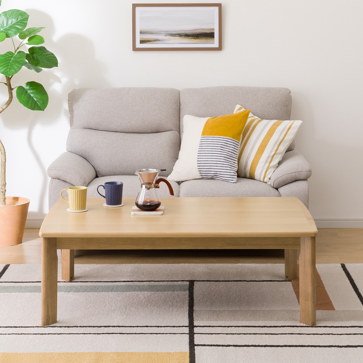 高さが変えられる 2Wayこたつ(HK01 120 LBR) | ニトリネット【公式