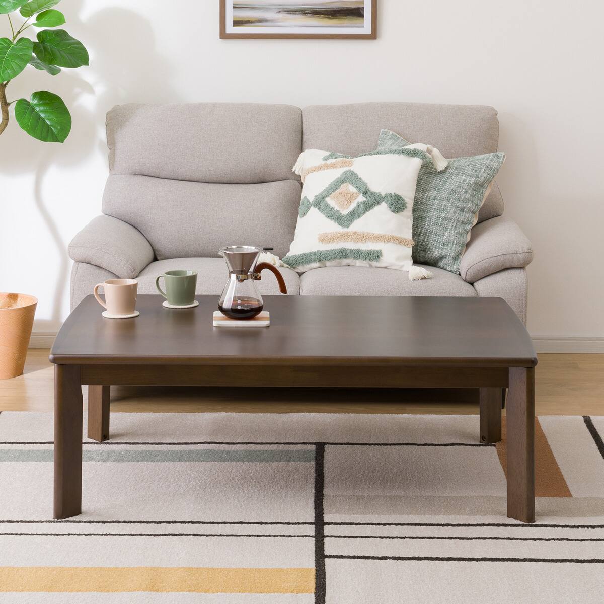 高さが変えられる 2Wayこたつ(HK01 120 MBR) | ニトリネット【公式