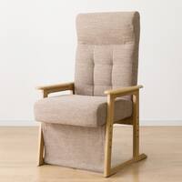 頭部がリクライニングする高座こたつチェア(HC01G LBR)