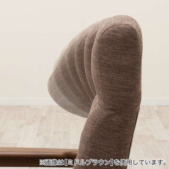 頭部がリクライニングする高座こたつチェア(HC01G LBR) 9枚目画像