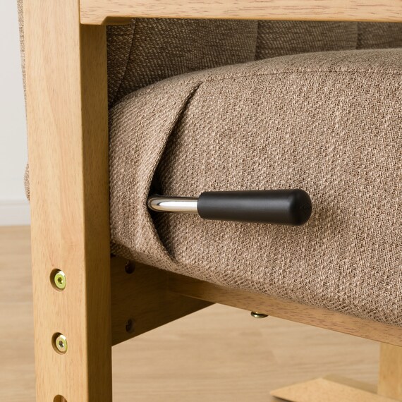 頭部がリクライニングする高座こたつチェア(HC01G LBR) 12枚目画像