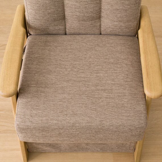 頭部がリクライニングする高座こたつチェア(HC01G LBR) 13枚目画像