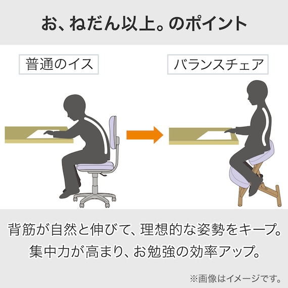 バランスチェア(JB01 BK) 2枚目画像