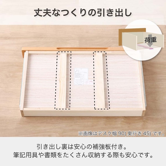 デスク(Alda 90-D45)【島忠ホームズ商品】 4枚目画像
