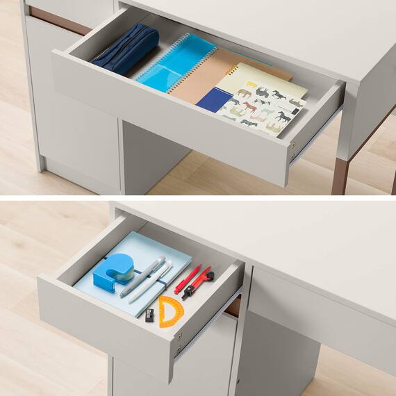 スタンダードデスク上棚セット(YS01 BE/BR) 19枚目画像