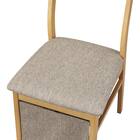 ダイニングこたつチェア(KG02 LBR) 5枚目画像