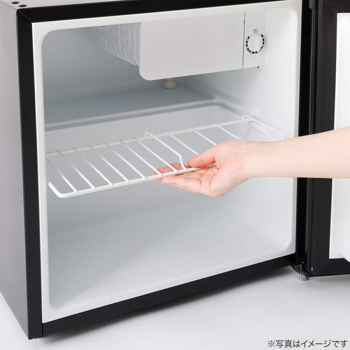 45L 直冷式1ドア冷蔵庫 (BR2C02 ブラック) 延長保証付き(リサイクル