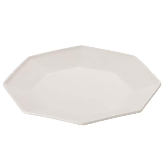 八角 ホワイト プレートLL 1枚目画像