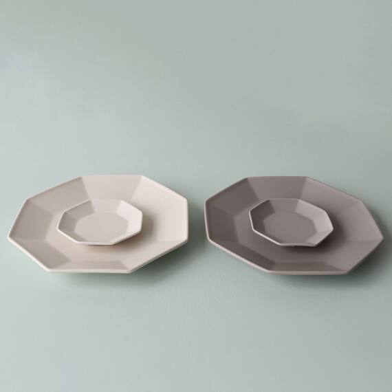 八角 ホワイト プレートLL 3枚目画像