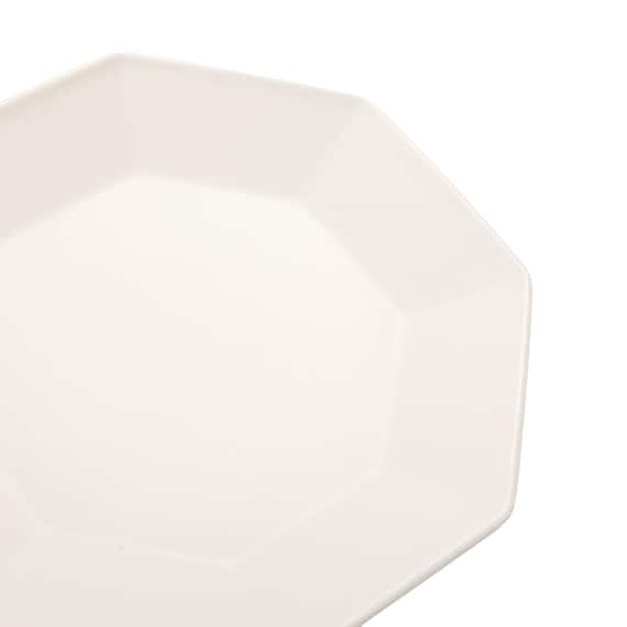 八角 ホワイト プレートLL 5枚目画像