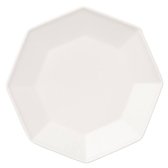八角 ホワイト プレートLL 6枚目画像