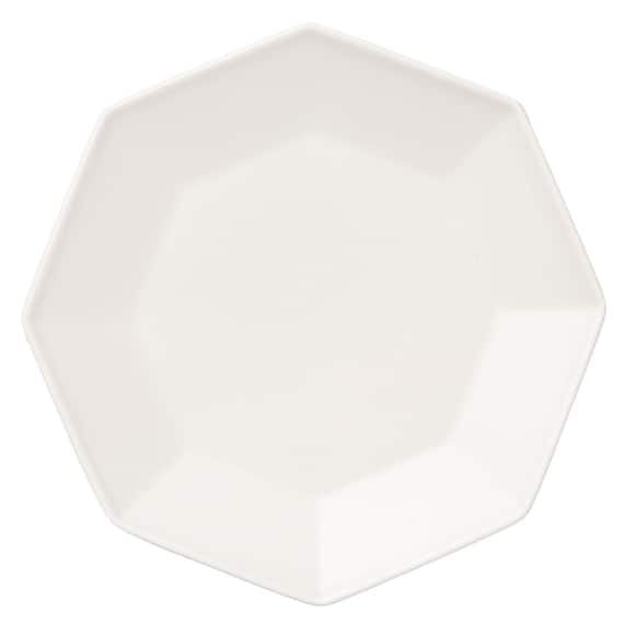 八角 ホワイト プレートLL 6枚目画像