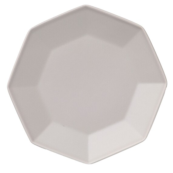 八角 グレー プレートLL 6枚目画像