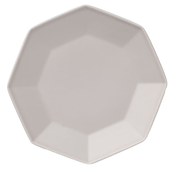 八角 グレー プレートLL 6枚目画像