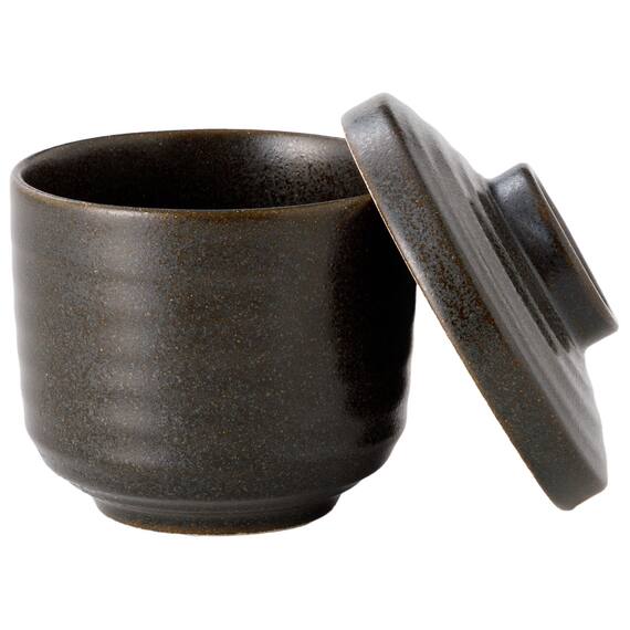 蒸碗(ブラック 美濃焼) 3枚目画像