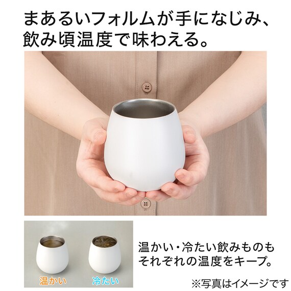 まあるいステンレスタンブラー(250mL ローズ) 2枚目画像