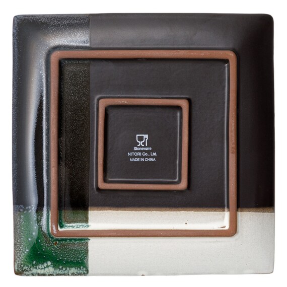 角皿 18cm (緑吹 MT-24) 5枚目画像