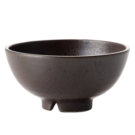 飯碗(水切り付 ブラック cDI02) 1枚目画像