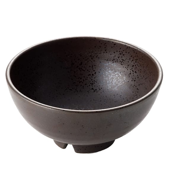 飯碗(水切り付 ブラック cDI02) 2枚目画像