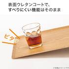 【水洗い・食洗機OK】 すべりにくい 木製トレー Lサイズ 2点セット (FM01 4333) 6枚目画像