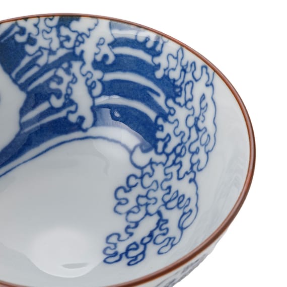 飯椀(波乗り 唐子猫 中 cDI23) 8枚目画像