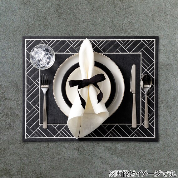 PVC刺繍ランチョンマット(EMBK QA24) 3枚目画像