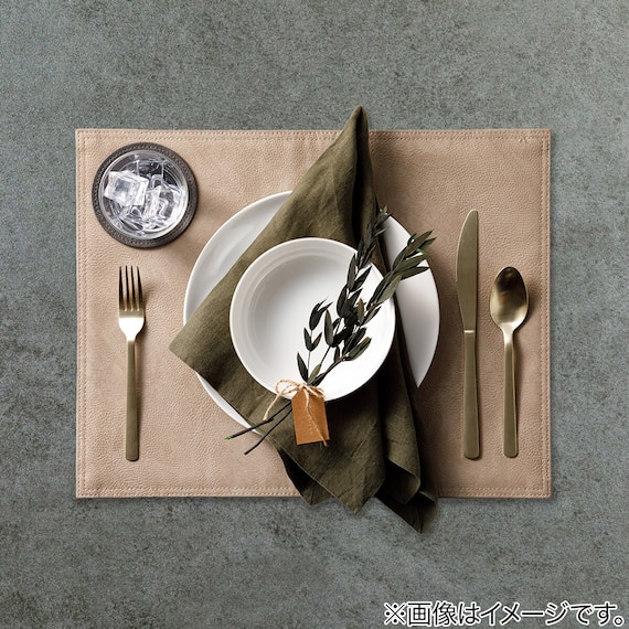 コースター レザー風 2枚セット(DGY2PCS QA24) 3枚目画像