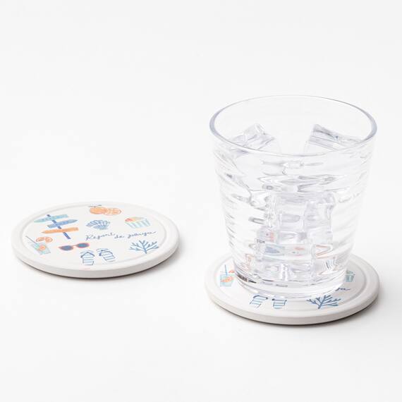 吸水セラミックコースター(CSU 2P QA26) 2枚目画像